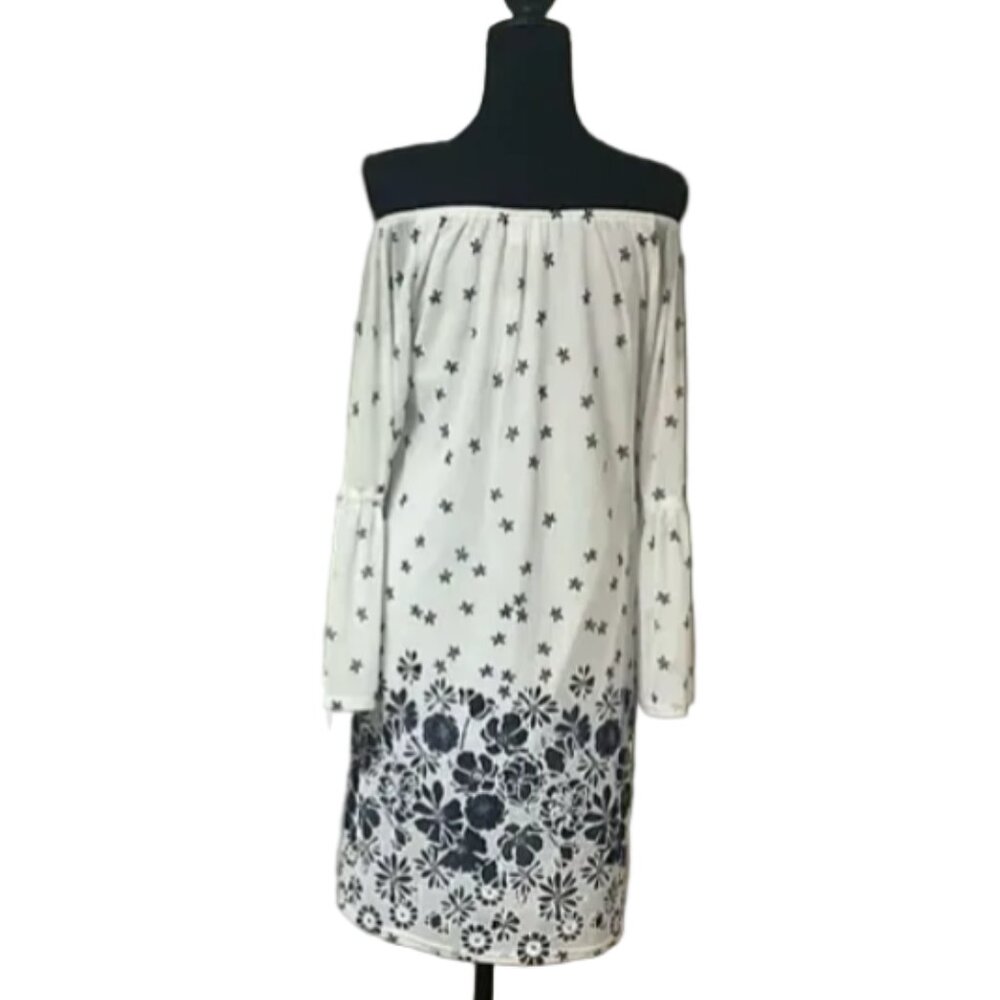 NWT Siren Lily Size M White Bell Sleeve Dress